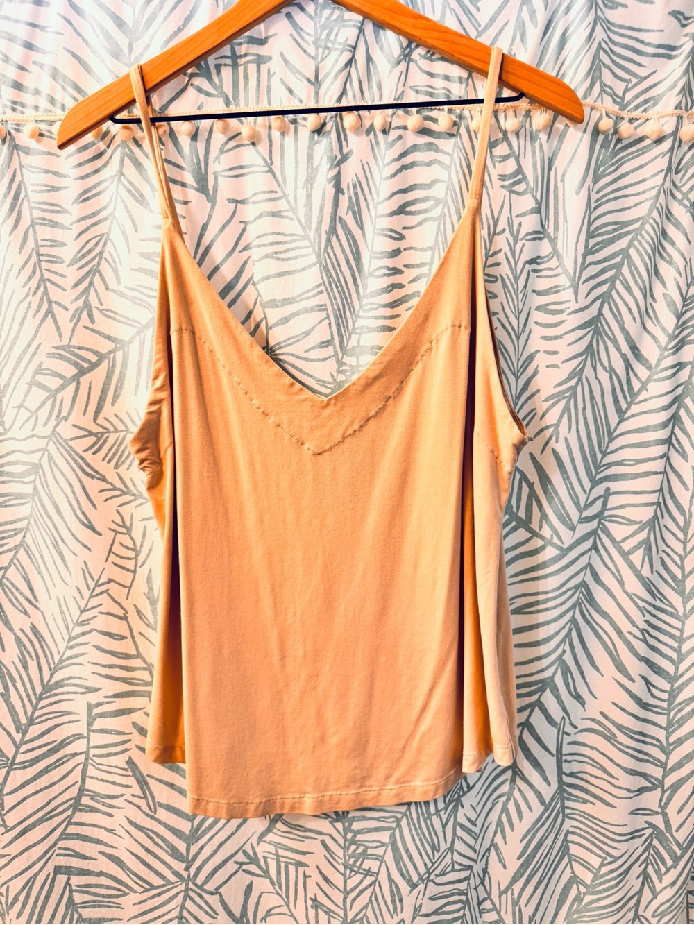 Khush—Sleeveless Modal V-Neck Women’s Cami Tank in Khaki Tan